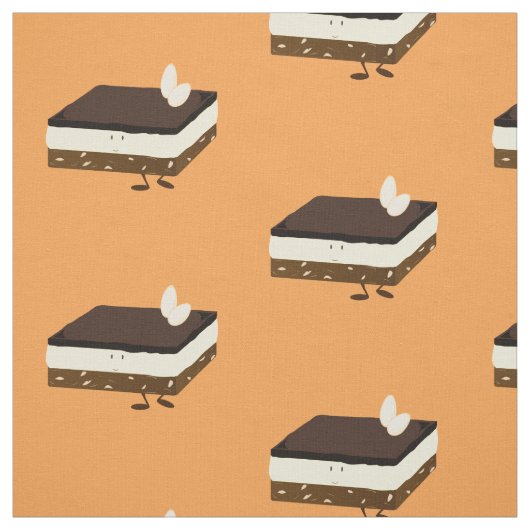 Nanaimo bar glimlachen stof (Swatch)