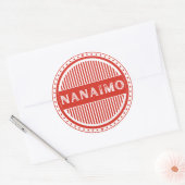 Nanaimo City Pride-embleem – Canadese identiteit Ronde Sticker (Envelop)