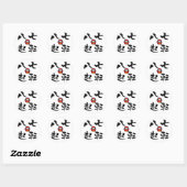 "Nanakorobi Yaoki" KANJI Ronde Sticker (Vel)