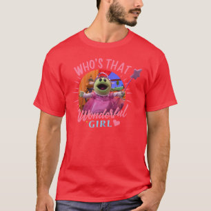 Nanalan Whoshat Wonderbaar Meisje Show Monster Ple T-shirt