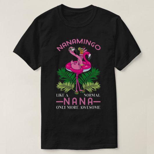 Nanamingo Grandmoeder Flamingo Lover Gramma Grandm T-shirt (Design voorkant)