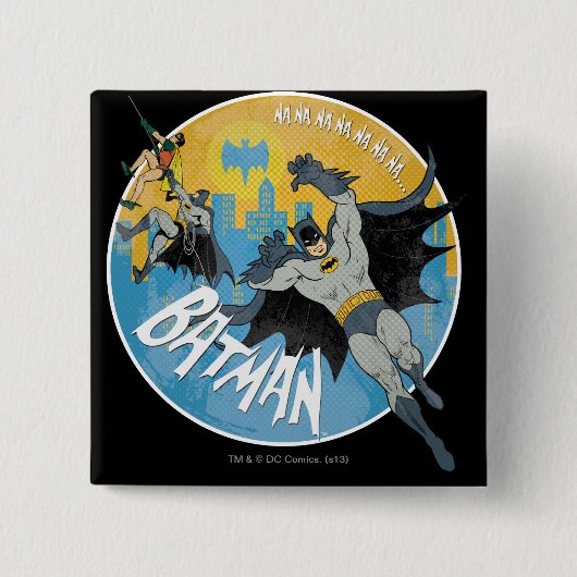 NANANANANA Batman Icon Vierkante Button 5,1 Cm (Voorkant)