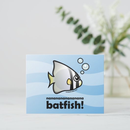 nananananananana Batfish! Briefkaart (Staand voorkant)