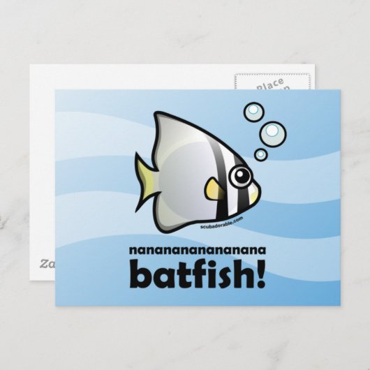 nananananananana Batfish! Briefkaart (Voorkant / Achterkant)