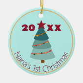 Nana's 1e Christmas Photo Ornament (Voorkant)