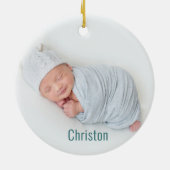 Nana's 1e Christmas Photo Ornament (Achterkant)