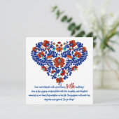 Nana's 80ste verjaardag / Hongaarse rustieke Matyo Kaart (Staand voorkant)