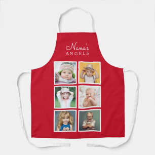 Nana's Angels Custom Six Photo Template Schort