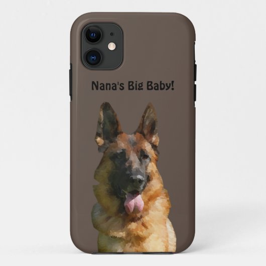 Nana's Big Baby German Shepherd Phone Case (Achterkant)