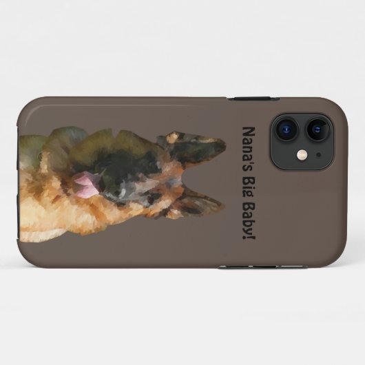 Nana's Big Baby German Shepherd Phone Case (Achterkant (horizontaal))
