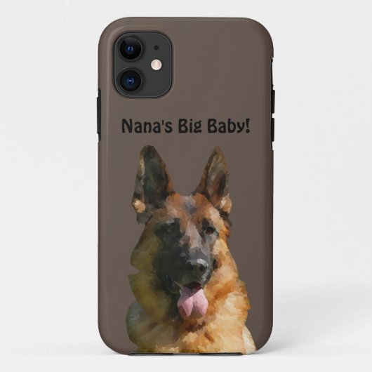 Nana's Big Baby German Shepherd Phone Case (Achterkant)