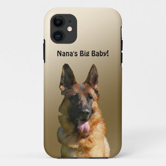 Nana's Big Baby German Shepherd Phone Case (Achterkant)