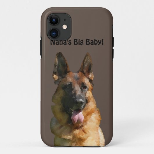 Nana's Big Baby German Shepherd Phone Case (Achterkant)