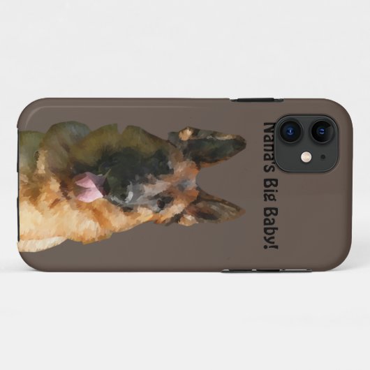Nana's Big Baby German Shepherd Phone Case (Achterkant (horizontaal))