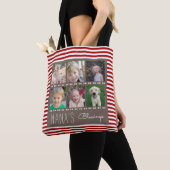 Nana's Blessings Fotocollage Rood & Wit Strepen Tote Bag (Dichtbij)