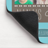 Nana's Blessings Photo Collage | Bruin en Blauwgro Muismat (Hoek)