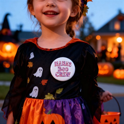 Nana's Boo Crew Sinterklaas Halloween Geest Ronde Button 3,2 Cm