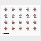 Nana's Boo Halloween Ghost Ronde Sticker (Vel)