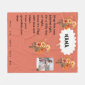 Nana's Cozy Wrap Fleece Blanket (Voorkant (Horizontaal))