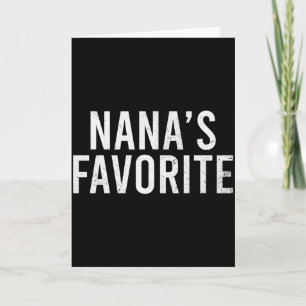 Nanas Favoriete Familie Baby Kleinkind Citaat _2 Kaart