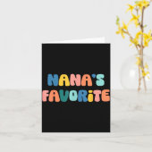 Nana's favoriete Moederdag-oma  Kaart (Gele Bloem)