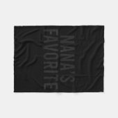 Nana's Favorite Family Baby Granhild Quote  Fleece Deken (Voorkant (Horizontaal))