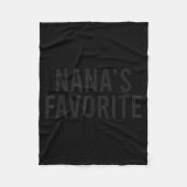 Nana's Favorite Family Baby Granhild Quote  Fleece Deken (Voorkant)
