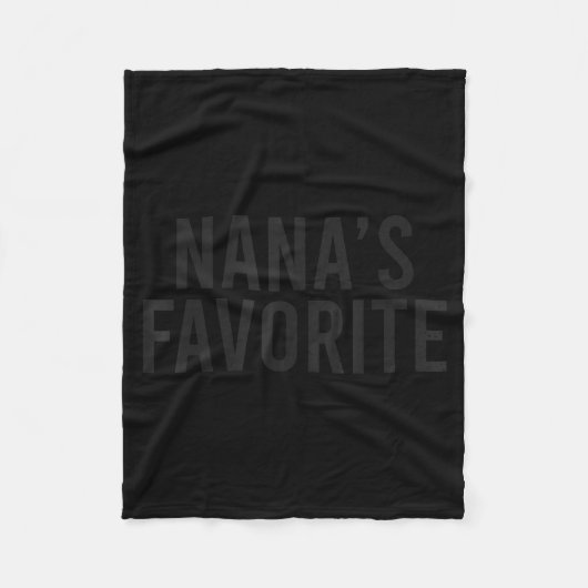 Nana's Favorite Family Baby Granhild Quote  Fleece Deken (Voorkant)