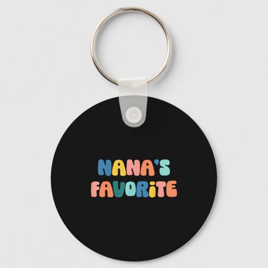 Nana's Favorite Mother's Day Grandma Sleutelhanger (Voorkant)