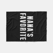 Nana's Favorite T Funny Grandma Grandparent Granhi Fleece Deken (Voorkant (Horizontaal))