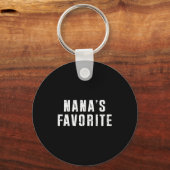 Nana's Favorite T Funny Grandma Grandparent Granhi Sleutelhanger (Voorkant)