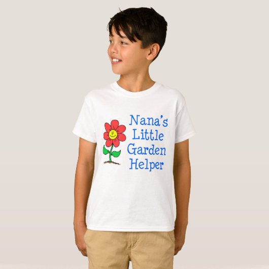 Nana's Garden Helper T-shirt (Voorkant volledig)