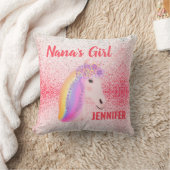 Nanas Girl Pink Speckles Personalized Kussen (Deken)
