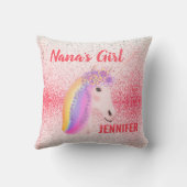 Nanas Girl Pink Speckles Personalized Kussen (Achterkant)