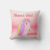 Nanas Girl Pink Speckles Personalized Kussen (Voorkant)