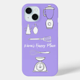 'Nana's Happy Place' iPhone 15 Case