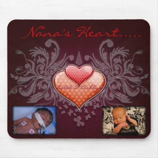 Nana's hart Mousepad Muismat (Voorkant)