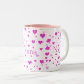 Nana's hart rond mijn Mok (Voorkant rechts)