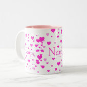 Nana's hart rond mijn Mok (Voorkant links)