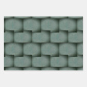 Nana's hart (zwart en grijs) inpakpapier vel (Voorkant)