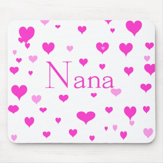 Nana's harten Mousepad Muismat (Voorkant)