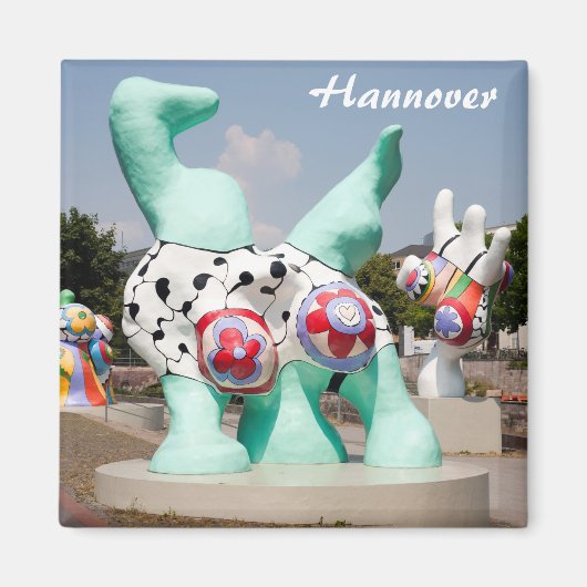 Nanas in Hannover Magneet (Voorkant)