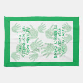 Nana's keuken Groene oma-cadeau Theedoek (Horizontaal)