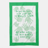 Nana's keuken Groene oma-cadeau Theedoek (Verticaal)