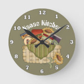 Nanas Kitchen: een leuke voedselmuurklok Ronde Klok (Voorkant)