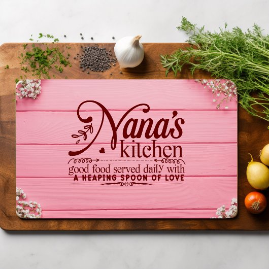 Nana's Kitchen Goed eten dagelijks geserveerd met  Snijplank