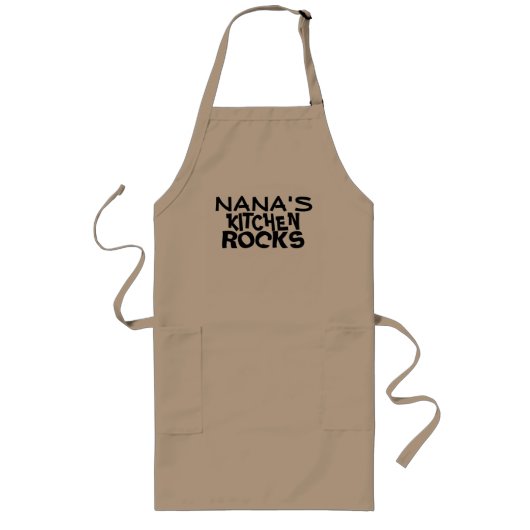 NANA'S KITCHEN ROCKS, APRON LANG SCHORT (Voorkant)