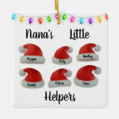 Nana's Kleine Helpers Keramisch Ornament (Voorkant)