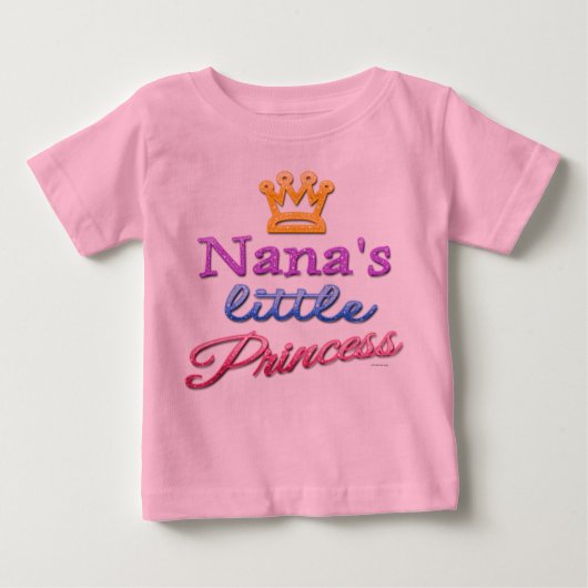 Nana's kleine prinses Baby peuter T-shirt (Voorkant)