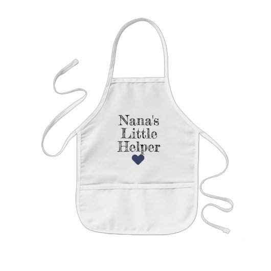 Nana's Little Helper Grandchildren Kinderen Apron Kinder Schort (Voorkant)